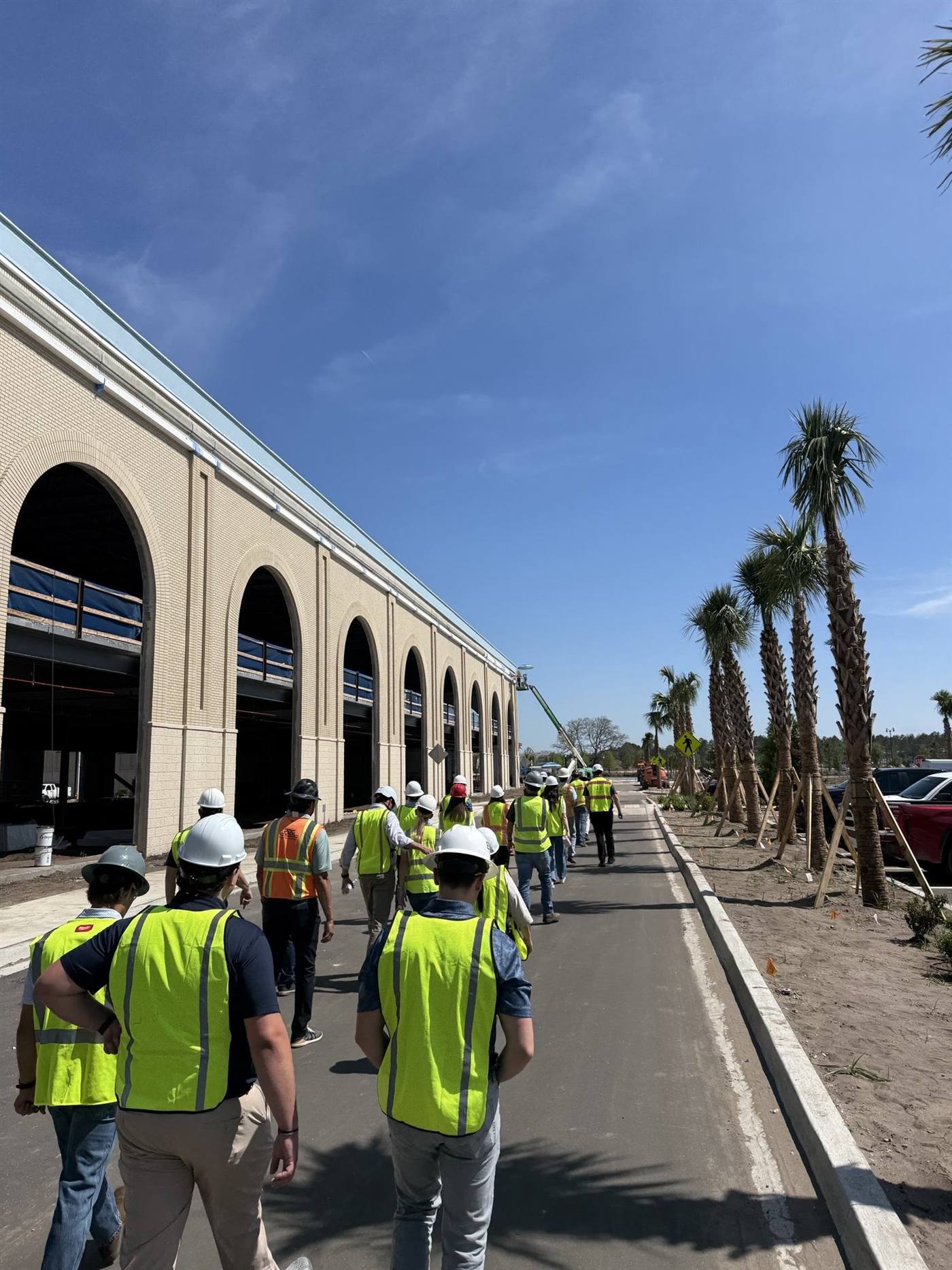 STC team on a site walk
